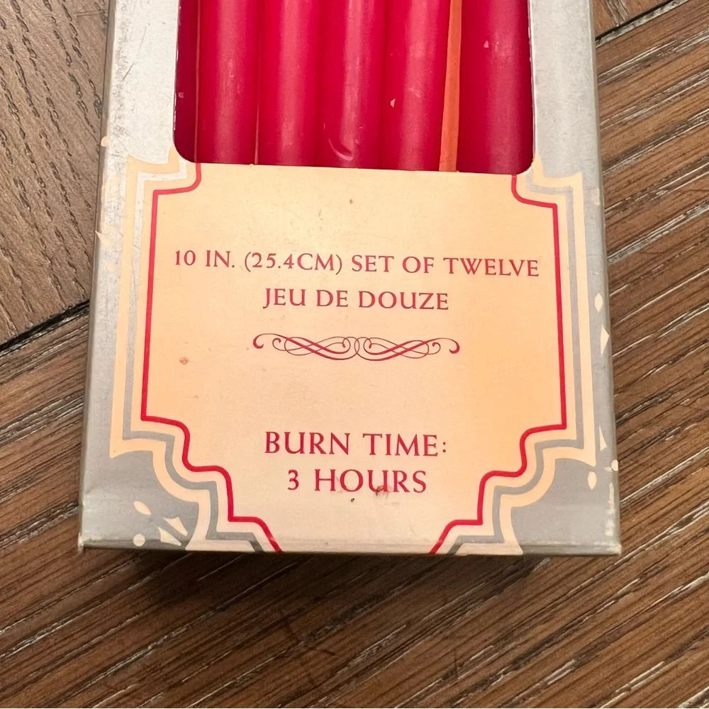 NIB - Williams Sonoma Red tiny taper candles